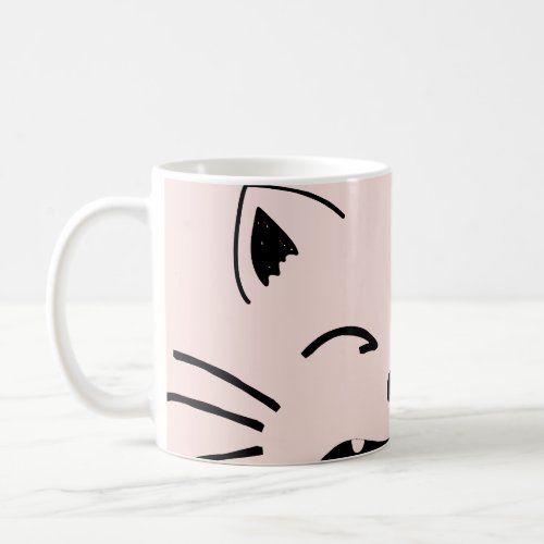 Cute cat design  Adorable feline artwork Coffee Mug