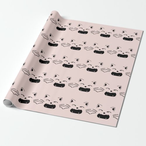 Cute cat design  Adorable feline artwork Wrapping Paper