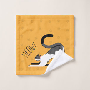 Cute Cat Design style Wash Cloth
