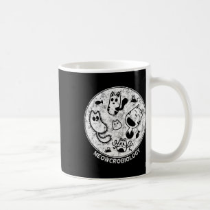 Cute Cat Distressed Bacteria Microbiology Science Coffee Mug