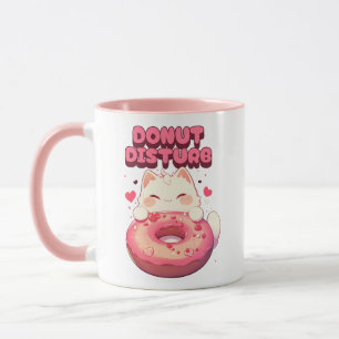 Cute Cat Donut Mug
