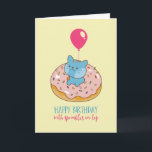 Cute Cat Donut Pun Sprinkles On Top Funny Birthday Card<br><div class="desc">Funny and cute birthday card for those who love puns and humor. Perfect way to wish your friends and family happy birthday.  Visit our store for more birthday card collection. You'll find something cool,  humorous and sometimes sarcastic birthday cards for your special someone.</div>