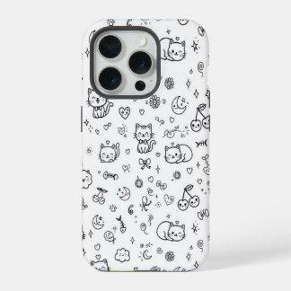 Cute Cat Doodle Phone Case