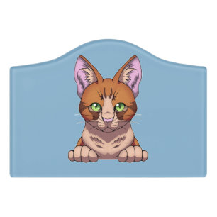 Cute Cat Door Sign