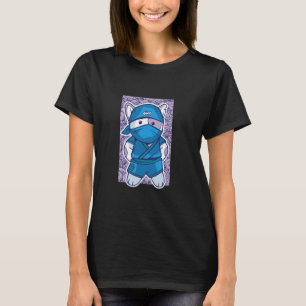 Cute Cat Dressed Like A Ninja T-Shirt
