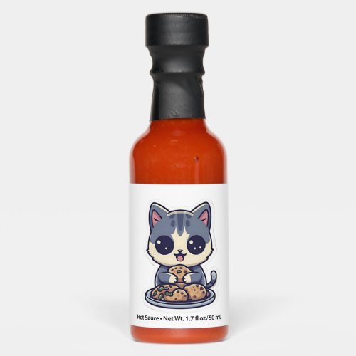 Cute Cat eating cookies Classic T_Shirt Hot Sauces