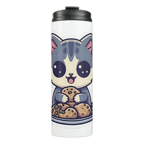 Cute Cat eating cookies Classic T_Shirt Thermal Tumbler