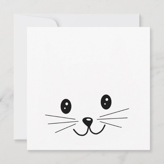 Cute Cat Face. (Front)