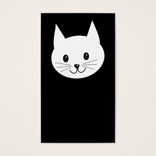 Cute Cat Face. Business Card
