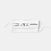Cute Cat Face Adult Cloth Face Mask (Front, Folded)