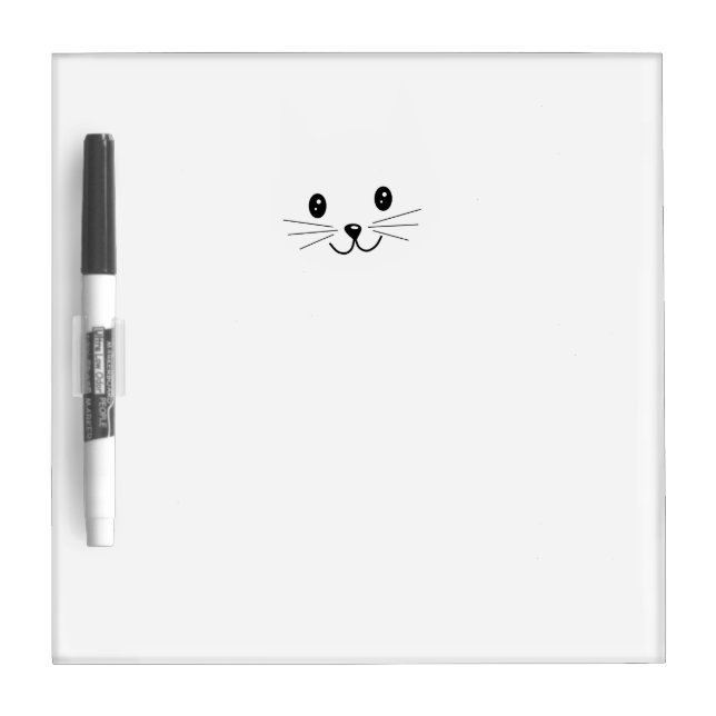 Cute Cat Face. Dry-Erase Board (Front)