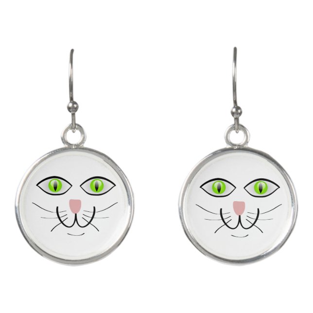Cute Cat-Face earrings (Front)