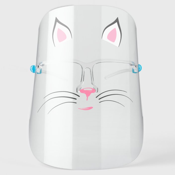 Cute Cat Face Face Shield