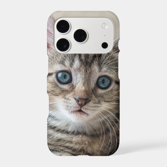 Cute Cat Face Iphone Case (Back)