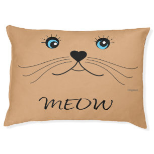 Cute Cat Face MEOW Adorable Cat Pet Bed