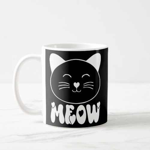 Cute Cat Face MeowGift for Cat Lover  Coffee Mug