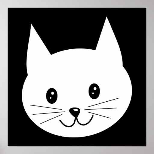 Cute Cat Face. Print | Zazzle