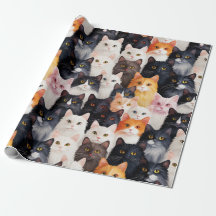 Cute Cat Face Seamless