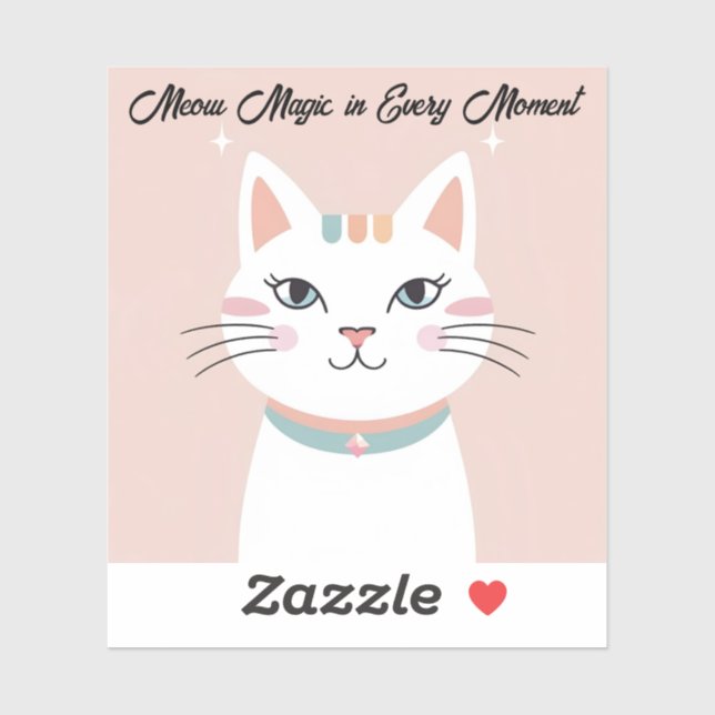 Cute Cat Face Sticker  (Sheet)