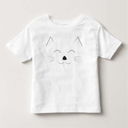 Cute Cat Face Toddler T-shirt