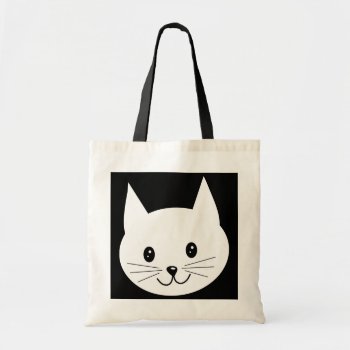 Cute Cat Face. Tote Bag by Animal_Art_By_Ali at Zazzle
