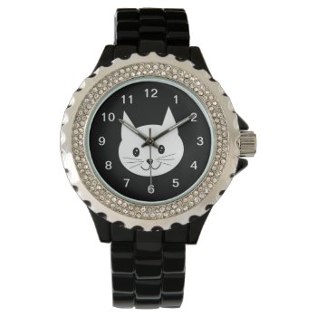 Cute Cat Face. Watch by Animal_Art_By_Ali at Zazzle