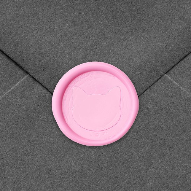 Cute Cat Face Wax Seal Sticker (Creator Uploaded)