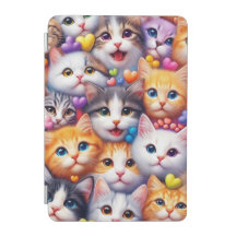 Cute Cat Faces iPad Smart Cover