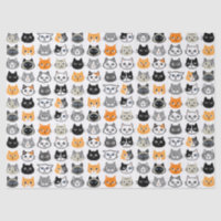 Cute Cat Faces Pattern | Cool Pet Kitty Cats