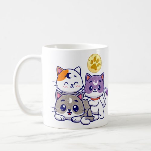 Cute Cat Family  Coffee Mug