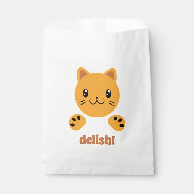 Cute Cat Favor Bag (Front)