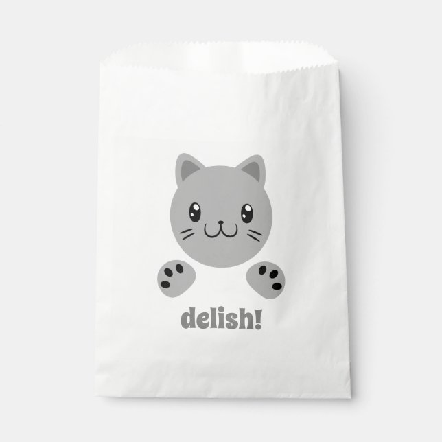 Cute Cat Favor Bag (Front)