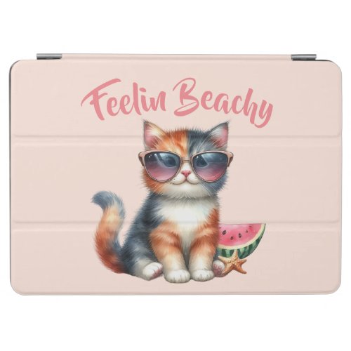 Cute Cat Feelin Beachy iPad Air Cover