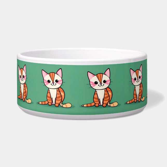 Cute cat food bowl (Front)
