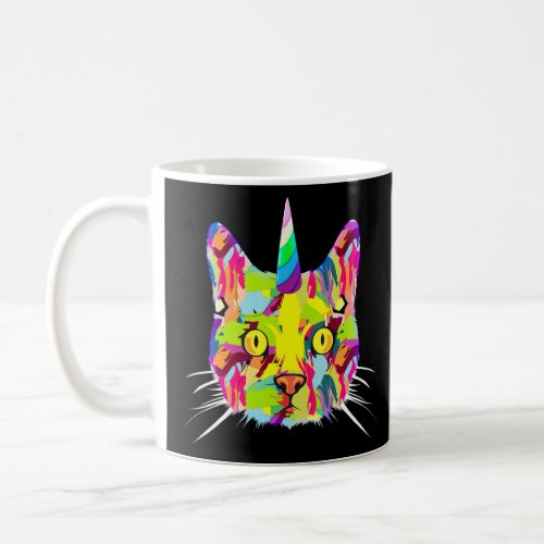 Cute Cat  For Kitten  Colorful Unicorn Kitty  Coffee Mug