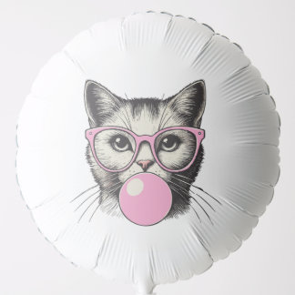 Cute Cat for Women Funny Cat Love Balloon