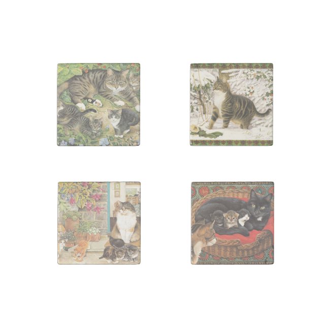 Cute Cat Fridge Magnets (Front)