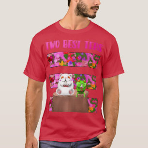 Cute Cat Frog Boba Best Friend Kawaii Aesthetic Pr T-Shirt