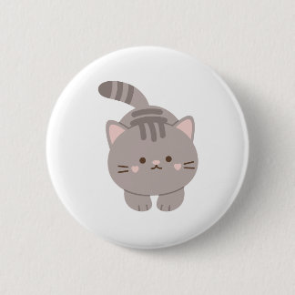 Cute Cat Funny Button Badge