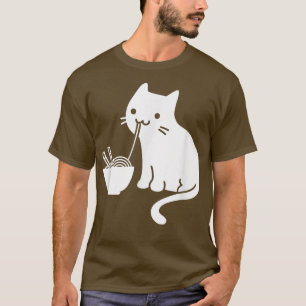 Cute Cat  Funny Ramen Lover, Japanese Food  Ramen  T-Shirt