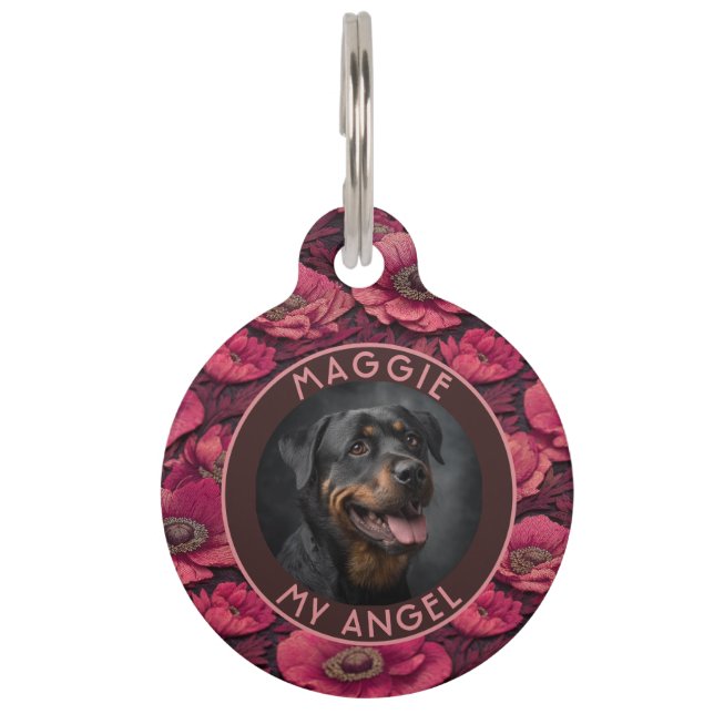 Cute Cat Gift Anemones Pet ID Tag (Front)