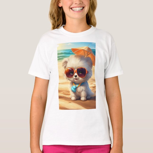 Cute Cat Girls Tshirt (Front)