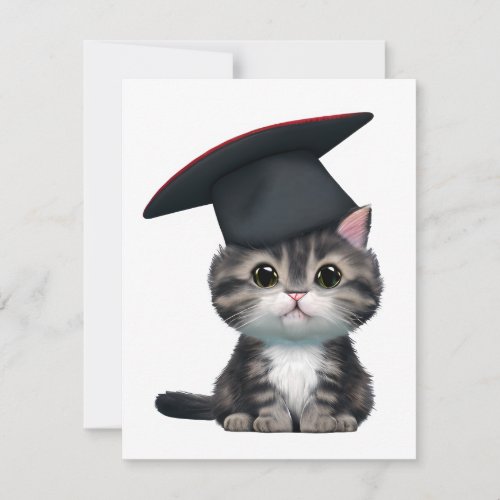 Cute Cat Graduation Day is a significant milestone Note Card