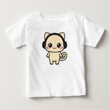 Cute Cat Graphic Custom T-Shirt | Personalized