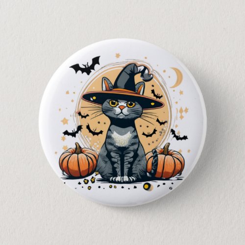 Cute cat graphics surrounded 1 button