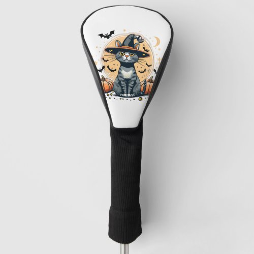 Cute cat graphics surrounded 1 golf head cover