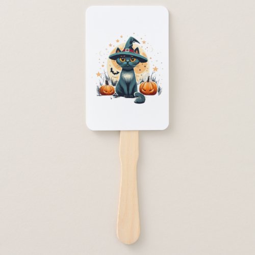 Cute cat graphics surrounded 1 hand fan