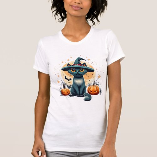 Cute cat graphics surrounded 1 T_Shirt