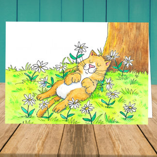 Cute Cat Greeting Card