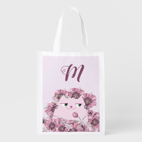 Cute Cat  Grocery Bag
